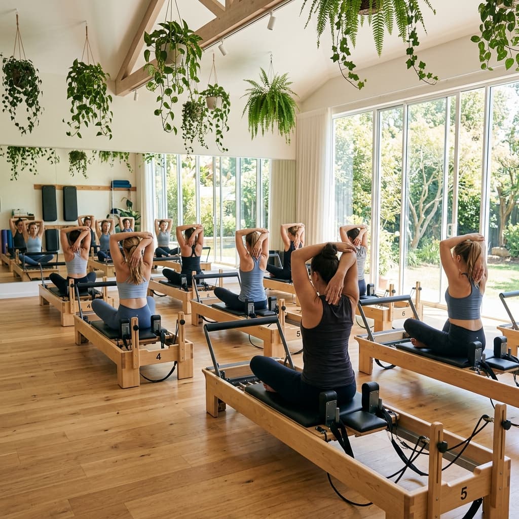 Pilates studio class